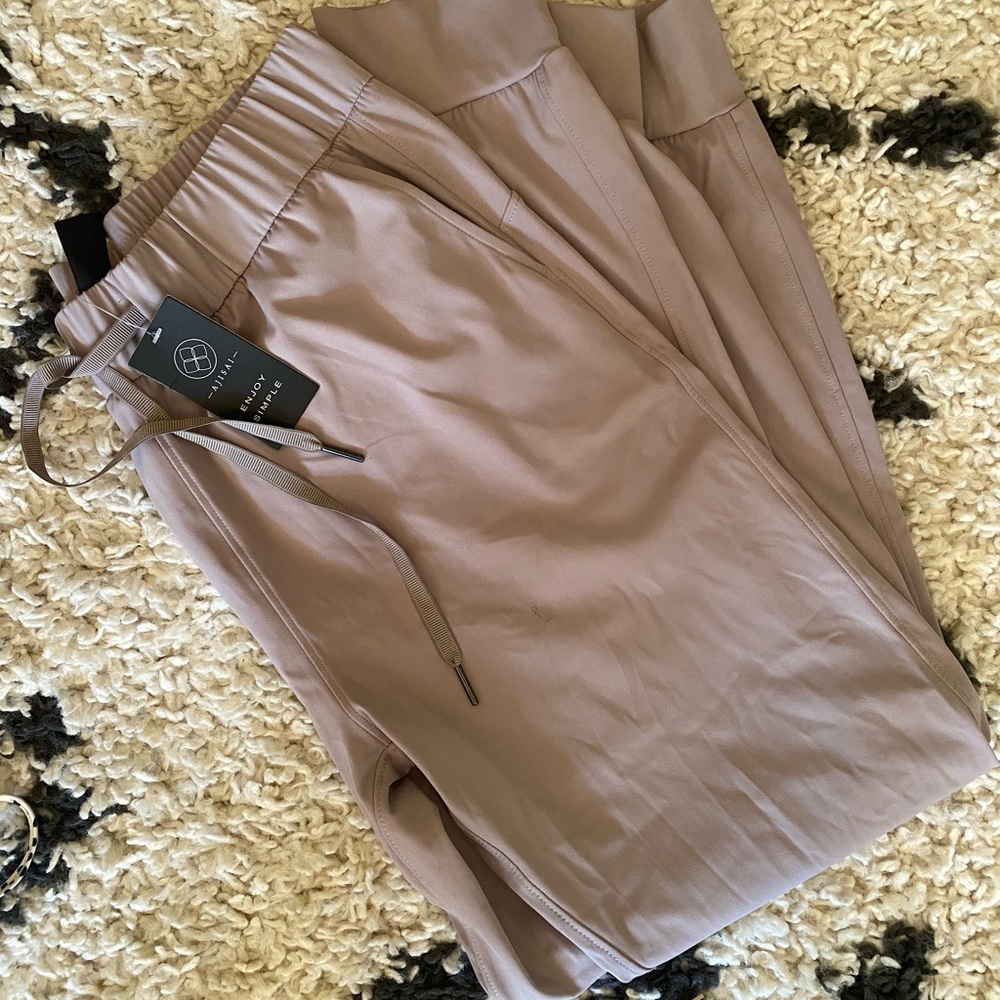Beige Athletic Joggers